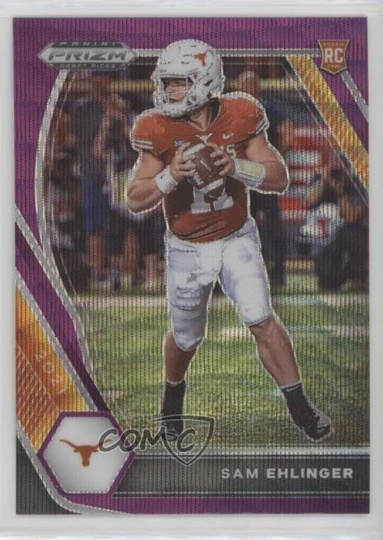 2021 Panini Prizm Draft Picks Purple Wave Prizm Sam Ehlinger #131 03rx