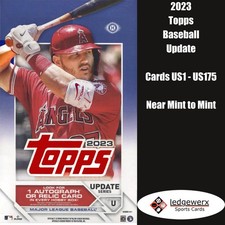 2023 Topps Baseball Update - Complete Your Set, Cards US1-US175 NM to Mint