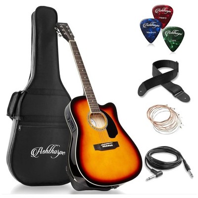 Professional Full-Size Acoustic-Electric Guitar - Sunburst
