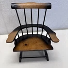 Vintage Windsor Style Spindle Back Doll Chair for Bears or Dolls 6x5” Barbie 1:6
