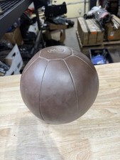 20LB Retrospec Cuero PU Pesado Balón Medicinal Núcleo Entrenamiento Fitness Ejercicio