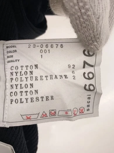 Abito intero sacai 23SS Nylon misto twill 1 Cotone BLK 23 06676