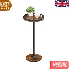 Vintage-Inspired Round Coffee Table - Ideal for Small Spaces & Cozy Settings