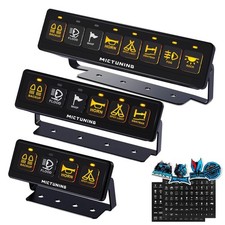 4/6/8Gang Wireless Switch Panel Toggle LED Li...
