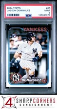 2024 TOPPS #60 JASSON DOMINGUEZ RC YANKEES PSA 9