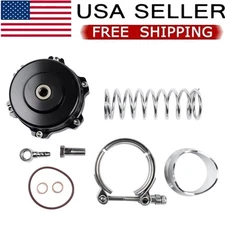 Black Universal 50mm BOV Blow Off Valve Q Typer With Tial Logo V-Band Flange