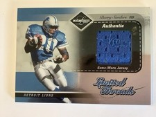 2003 Leaf Limited Limited Threads 099 /100 Barry Sanders #LT-5 HOF