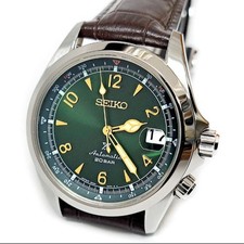 Seiko Prospex SBDC091 Alpinist Date Green Silver 20B Automatic Mens Watch Auth