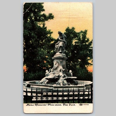 Postcard Heine Memorial Monument New York 1909