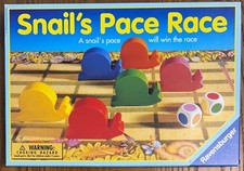 Snail's Pace Race Board Game 6 Snails Parts Only Ravensburger H5 for ...