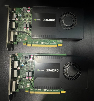HP NVIDIA Quadro K2200 4GB GDDR5 Graphics Card (764899-001) LOT OF 2