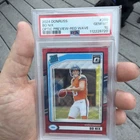 2024 Panini Donruss  Rated Rookie Bo Nix Optic Preview Red Wave Prizm (RC)PSA 10