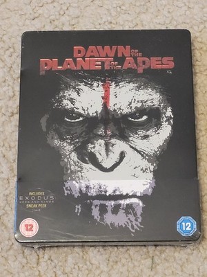 Dawn of the Planet of the Apes 3D HMV Embossed Steelbook (Has a dent)