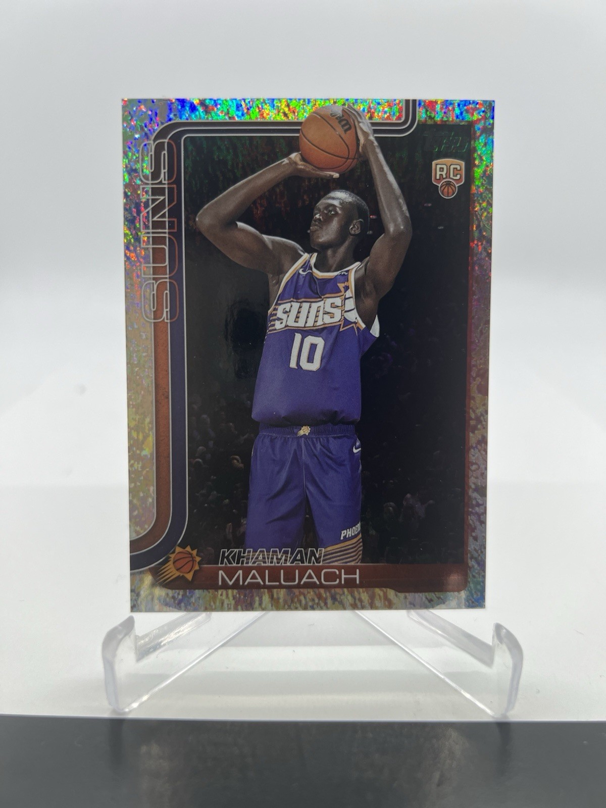 Khaman Maluach 2025-26 Topps Basketball RC #210 - Rookie Card - SANDGLITTER