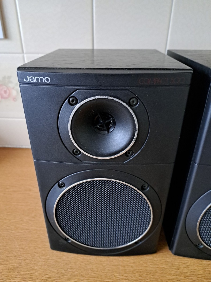 JAMO Compact 500 60W Bookshelf Speakers Black Vintage UK