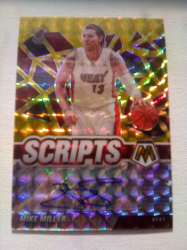 Signed Auto Mike Miller MOSAIC  Gold Scripts Panini Prizm/[Refractor/X-fractor] 