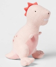 Target Pillowfort Pink Figural T-Rex Dinosaur Dino Throw Pillow 11" x 14" Plush