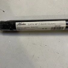 Hunter Fans - Accessory-Downrod-0.75 Inches Wide-48 Inch Down Rod Length-Black