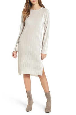 leith pleated midi dress