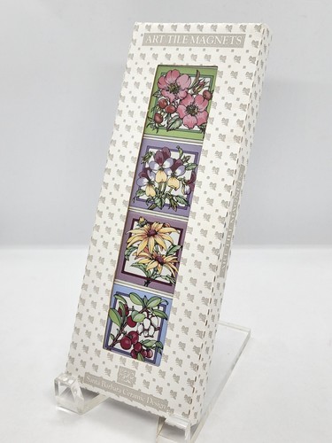 Set 4 magneti per piastrelle artistiche ceramica Santa Barbara vintage nuovi con scatola A1 - Foto 1 di 6