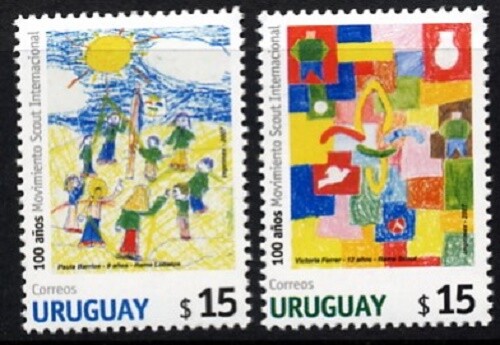 Uruguay 2007 - Centenary of Scouting - Complete Set of 2 MUH - Bild 2 von 2
