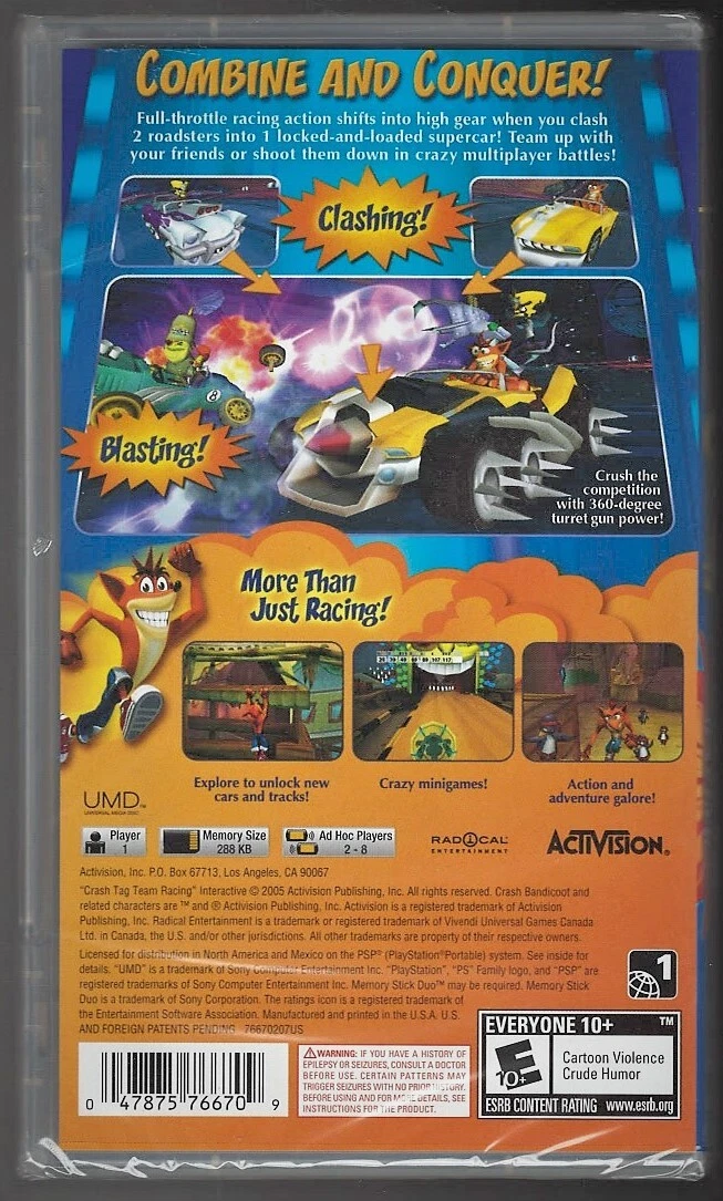 Crash Tag Team Racing Psp