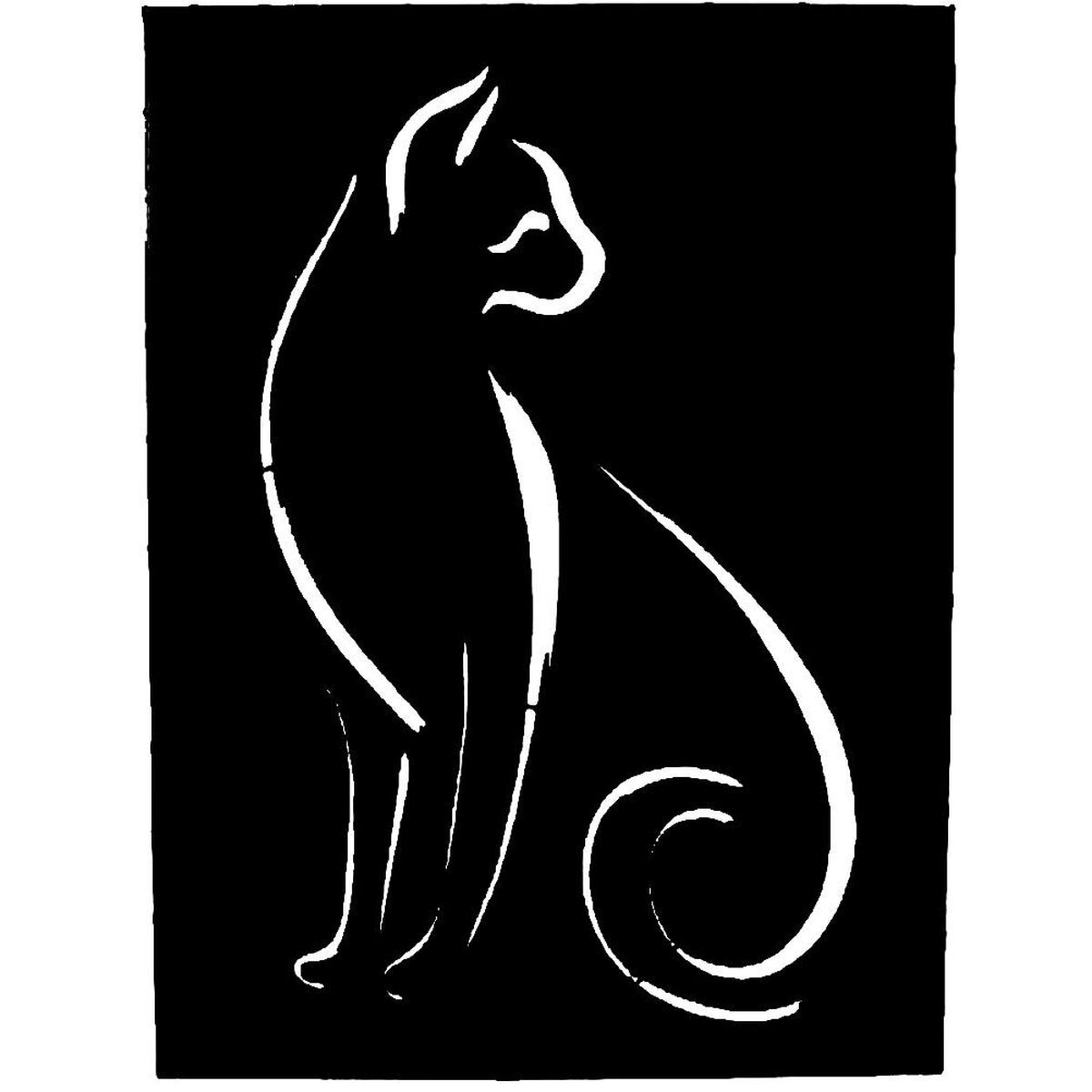 Panneau suspendre chat bois naturel grand format déco murale chambre enfant