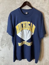 Vintage Michigan Wolverines 80's T Shirt Mens 2XL Screen Stars Best USA