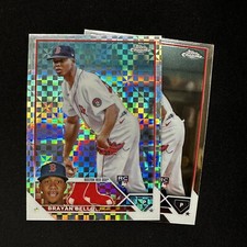 2023 Topps Chrome X-Fractor Brayan Bello #57 + Base Rookie RC - Boston Red Sox