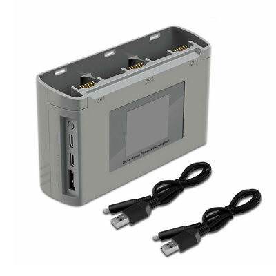 Chargeur Bidirectionnel Pour Batterie De Drone DJI Mini 2 / Mini SE - Charge 2 Batteries, Fonction Powerbank - Compact Et Intelligent