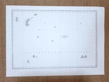 Geographical Map Pontine Islands Year 1808 Kingdom of Naples Rizzi Zannoni Reprint