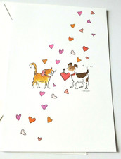 Valentine Card DaySpring Joyfully Yours Religious Dog Cat Puppy Kitten Hearts