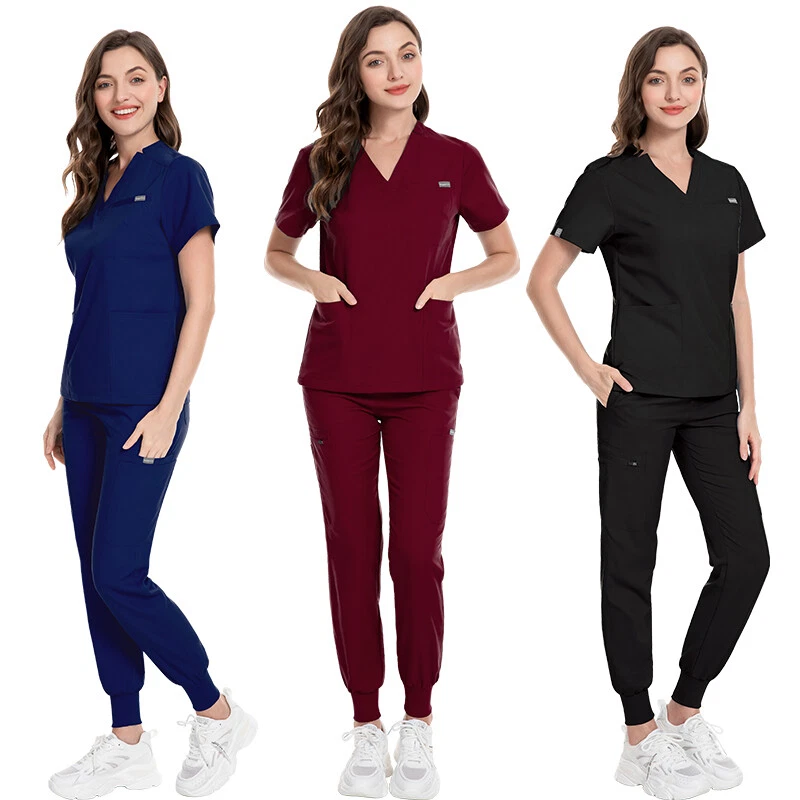  VIAOLI Women's Medical Scrub Set Top and Pant, Fashion