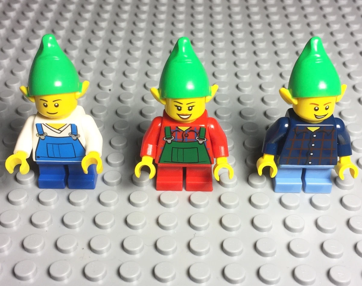 Lego 3 Elf Christmas Boy Female Mini Figures