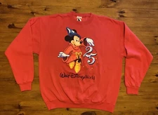 Vintage 90s Walt Disney World 25th Anniversary Mickey Crewneck Sweatshirt XL XXL
