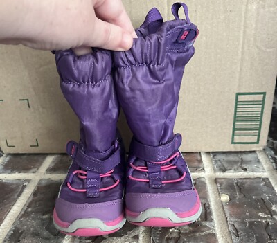 STRIDE RITE MADE PLAY SNEAKER BOOTS PINK LINED SNOW