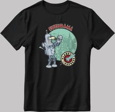 Futurama Parody, Planet express Short Sleeve White-Black Men / Women's P311