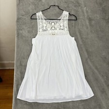 Show Me Your Mumu Dress Womens Small White Lace Mini Flowy Boho Fairy Angel