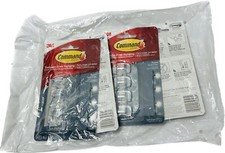 4 Packs 3M Command Round Cord Wire Clips CLEAR Wall Hooks 16-Clips 20-Strips