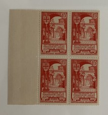 Timbre-926 1952-Bloc 4-Abbaye De Sainte Croix De Poitiers
