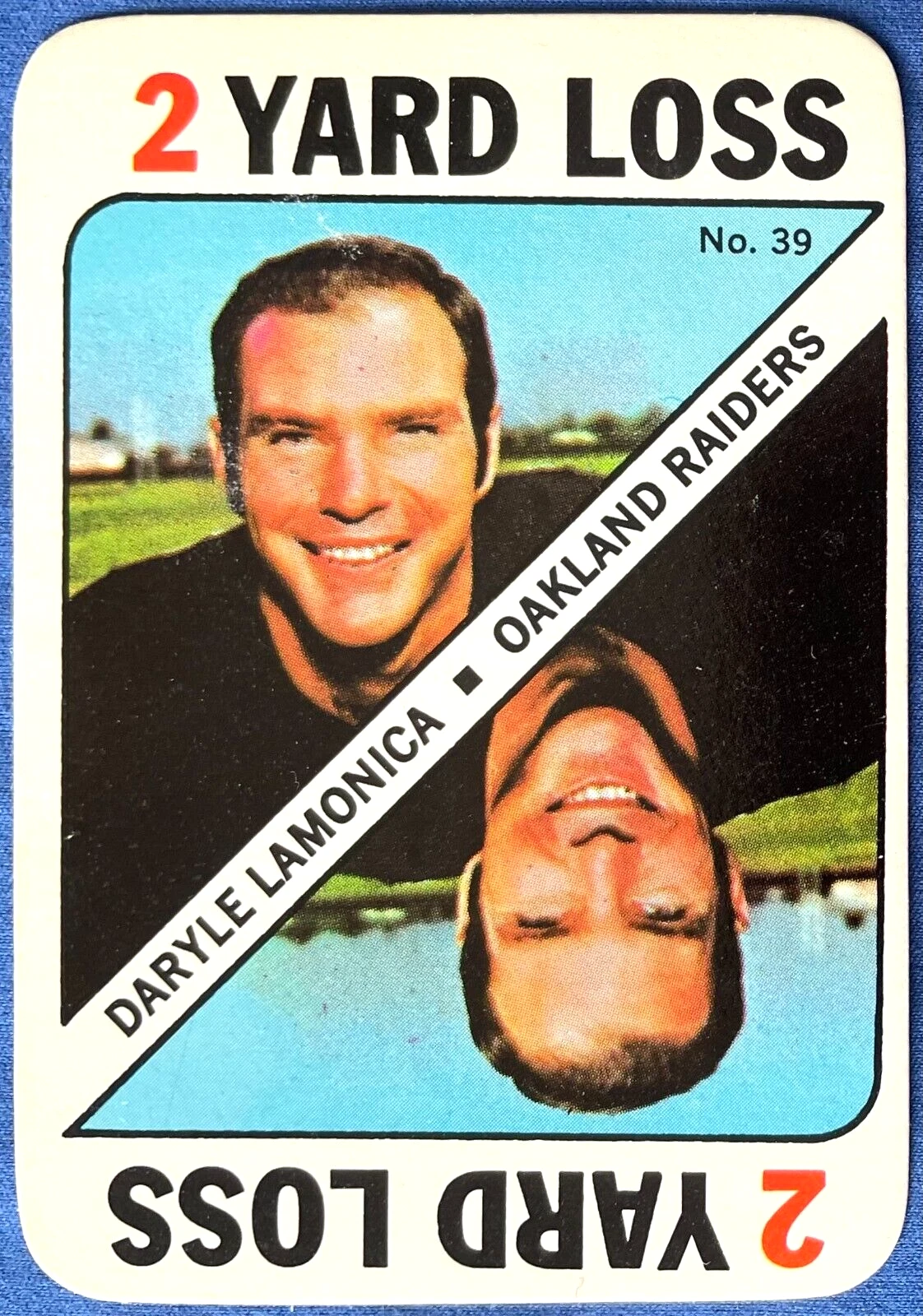 1971 Topps Game Inserts DARYLE LAMONICA #39, Oakland Raiders, EX-MT