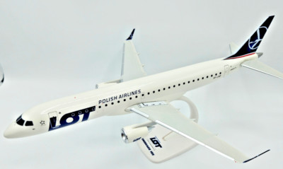 Snap Fit 1:100 LOT Polish Airlines Embraer E195 SP-LND Herpa Wings 613989