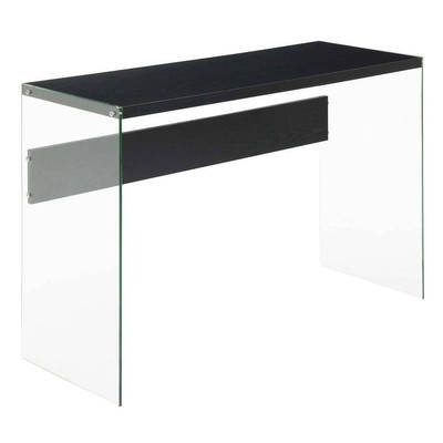 Convenience Concepts Console Table 30'' Rectangle Particle Board W/ Glass Side