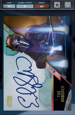 Topps Star Wars Card Trader Stellar Signature Boxloader Orange