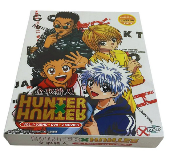 ANIME HUNTER X HUNTER (1999) SEA 1 Vol.1-92 End + OVA + 2 MOVIE DVD + FREE  ANIME