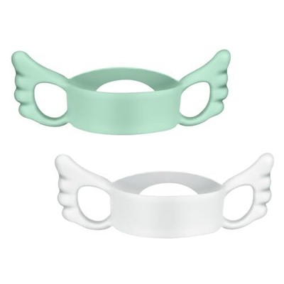 Silicone Baby Bottle Handles, 2PCS Bottle Handles for 2.36 Wing Green/White