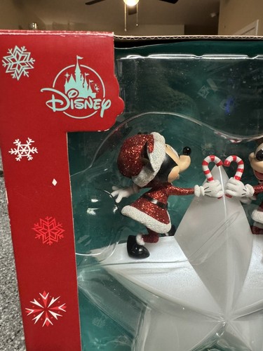 Disney Store Rare Mickey & Minnie Light Up Star Christmas Tree Topper - Picture 6 of 23
