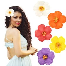 5Pcs Hawaiian Flower Hair Clips for Women Hibiscus Flower Hair Clips 3.5 Inch...
