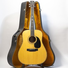 Morris W-40 Acoustic Guitar With Case - Made In Japan - Natural