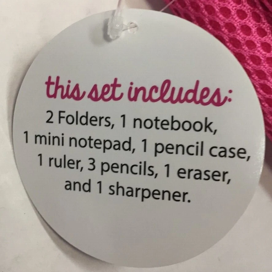 Conjunto de Mochila de Papelaria Limited Too MERMAID Rosa Lantejoulas Reversíveis - Conjunto de 12 Peças - Imagem 3 de 4